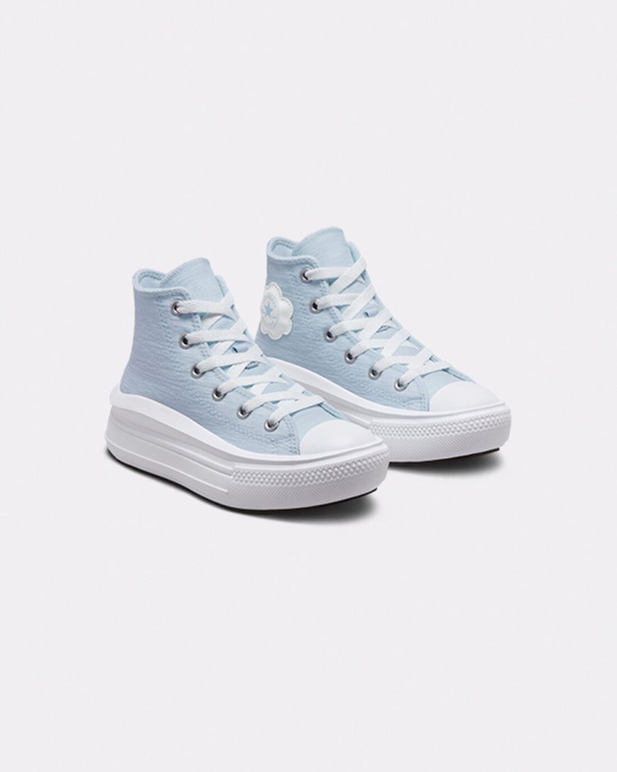 Dívčí Boty Na Platformy Converse Chuck Taylor All Star Move Cloud Patch Vysoké Blankyt | CZ LPWB71